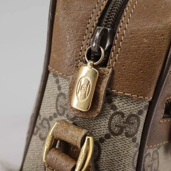 GUCCI Web Sherry Line GG Supreme Shoulder Bag - Picture 7 of 16